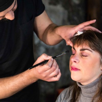 Make-up artist lors d'un séminaire Sixt, Paris